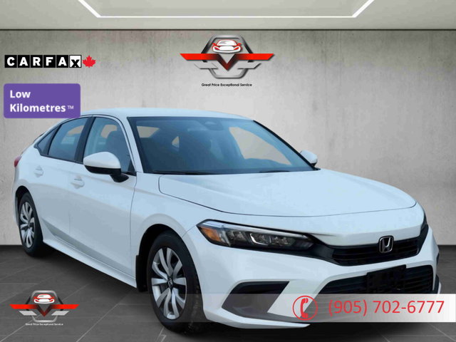White 2023 Honda Civic Sedan Front-Wheel Drive Automatic